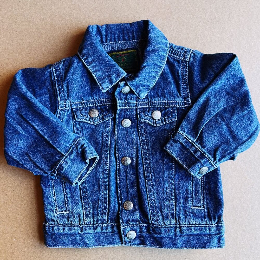 Vintage 1990s Baby GAP Denim Jacket • 6–12 Months • 100% Cotton